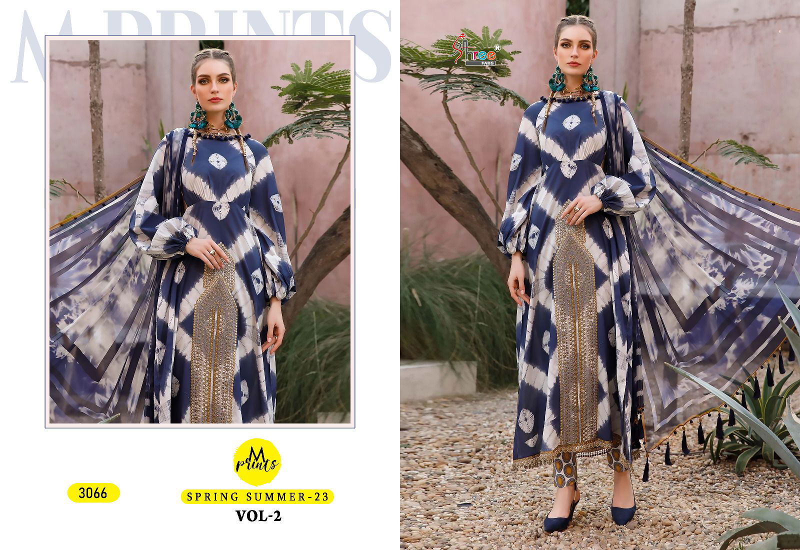 M Print Spring Summer 23 Vol 2 Pakistani Suits Catalog